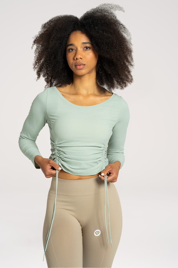 Gym Glamour Rippled Top Mint - 1