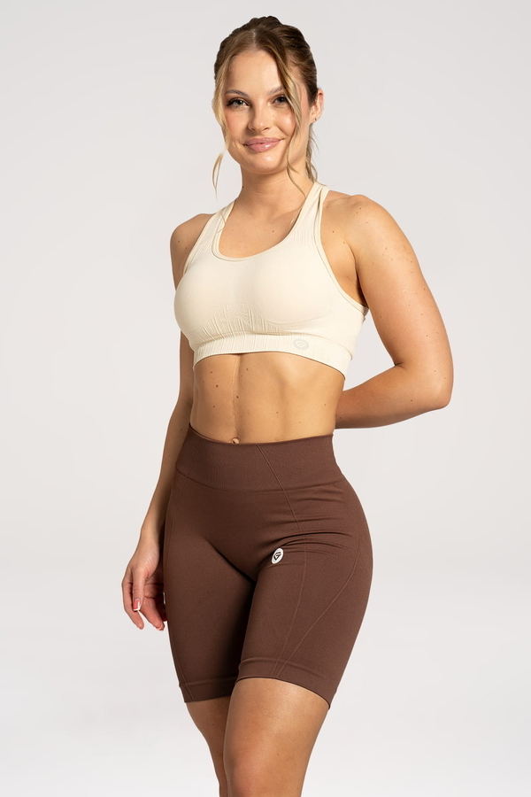 Gym Glamour Biker Kraťásky Basic Brown, XS - 2