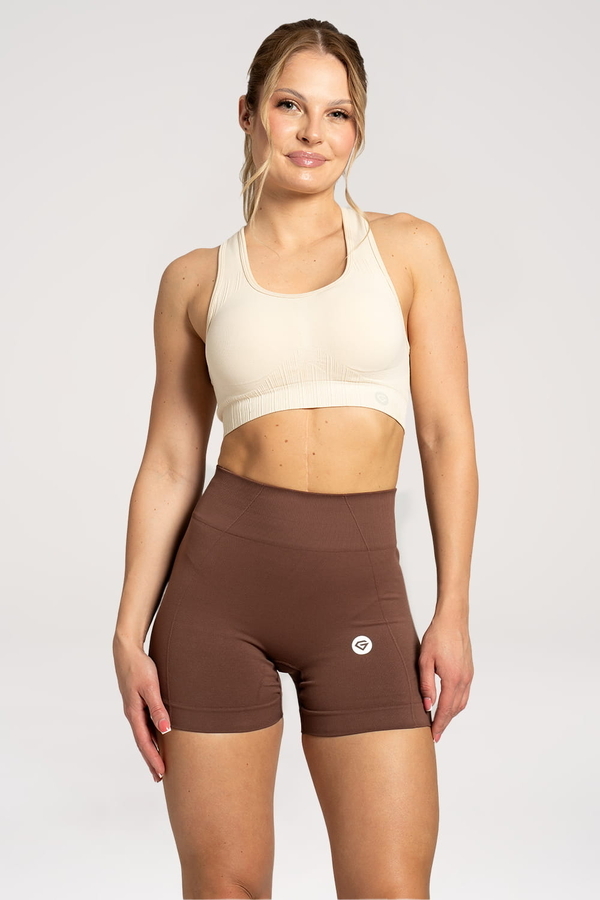 Gym Glamour Kraťásky Basic Brown, XS - 2