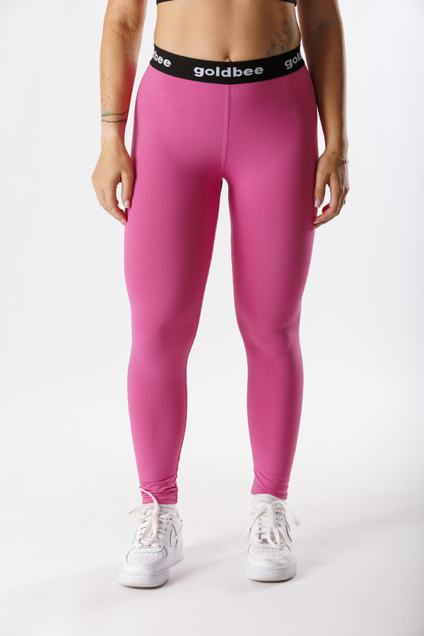 GoldBee Legíny Logo BeOne Old Pink, XXL - 3