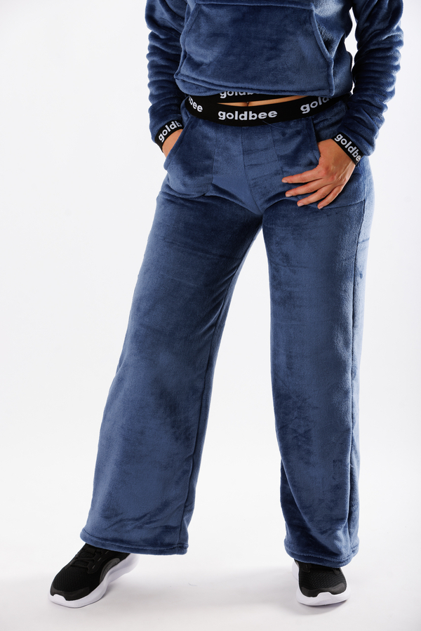 GoldBee Fluffy Kalhoty Jeans, L - 6